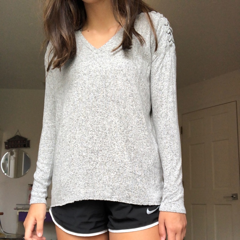 V neck soft and sexy sweater